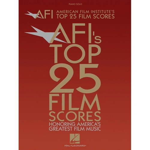 Top 25 Film Scores Piano Solo Songbook AFI