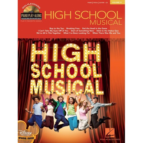 High School Musical Piano Play Along Book/CD V 51 (Softcover Book/CD)
