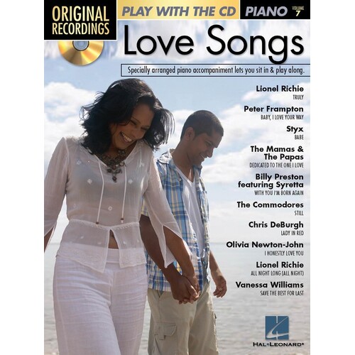 Love Songs Original Recording Book/CD Piano V7 (Softcover Book/CD)