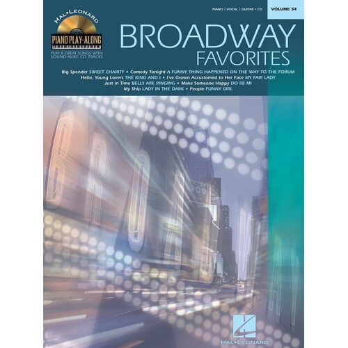 Broadway Favorites Piano Play Along Book/CD V56 (Softcover Book/CD)