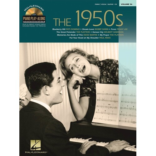 1950s Piano Play Along Book/CD V56 (Softcover Book/CD)