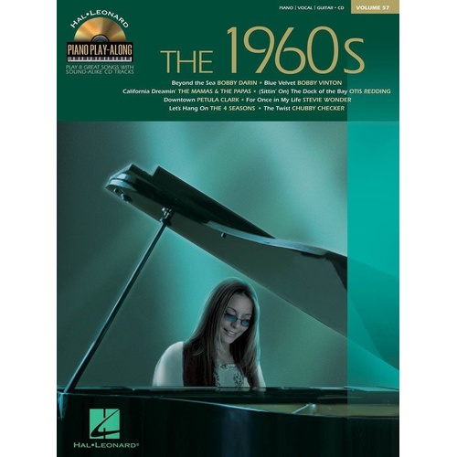 1960s Piano Play-Along Book/CD V57 by Hal Leonard