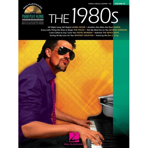 1980s Piano Play Along V59 Book/CD (Softcover Book/CD)