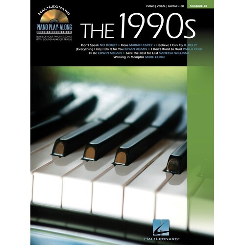 1990s Piano Play Along V60 Book/CD (Softcover Book/CD)