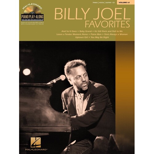 Billy Joel Favorites Piano Play Along V61 (Softcover Book/CD)