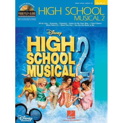 High School Musical 2 Piano Play Along Book/CD V63 (Softcover Book/CD)