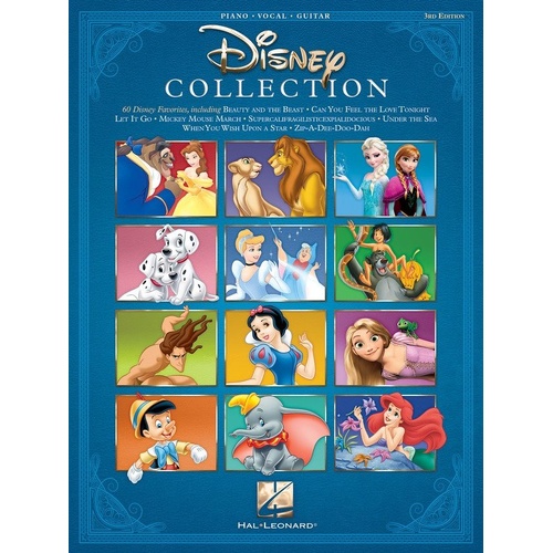 The Disney Collection - 3rd Edition, Piano, Vocal & Guitar Songbook, 256 Pages, Hal Leonard