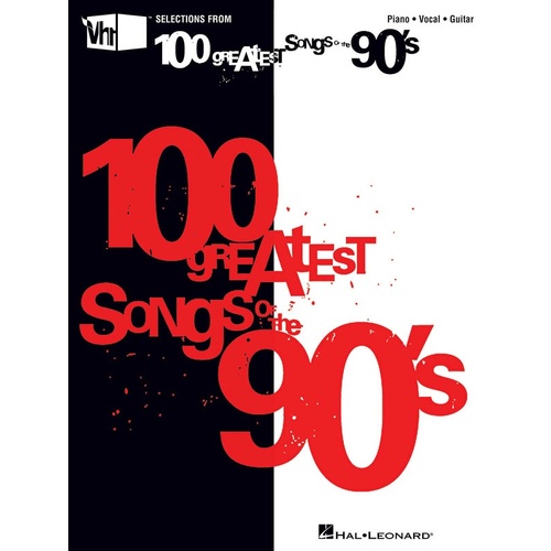 100 Greatest Songs Of The 90s Vh1 PVG (Softcover Book)