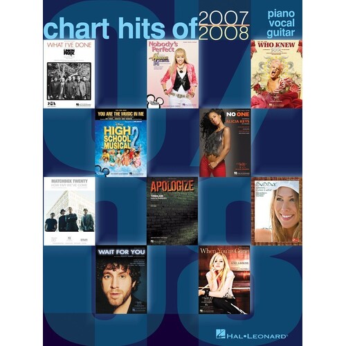 Chart Hits Of 2007 - 2008 PVG (Softcover Book)
