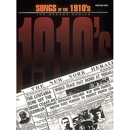 Songs Of The 1910S Decade Series PVG (Softcover Book)