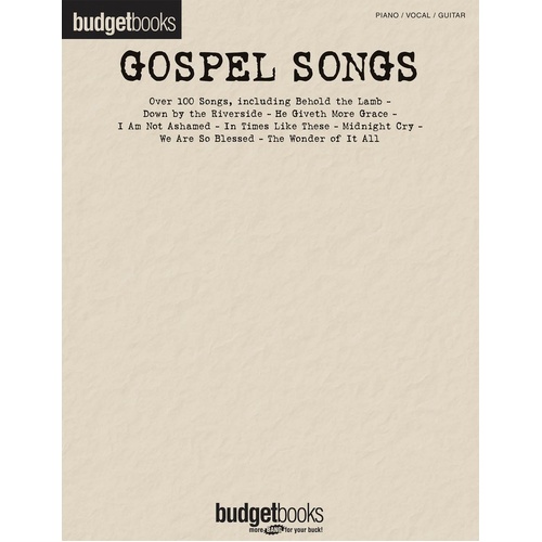 Budget Books Gospel Songs PVG (Softcover Book)