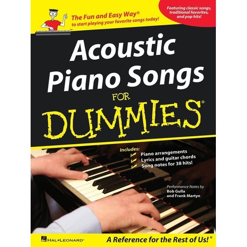 Acoustic Piano Songs for Dummies PVG Songbook