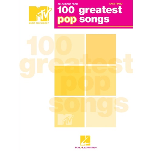 Mtv 100 Greatest Pop Songs Easy Piano (Softcover Book)