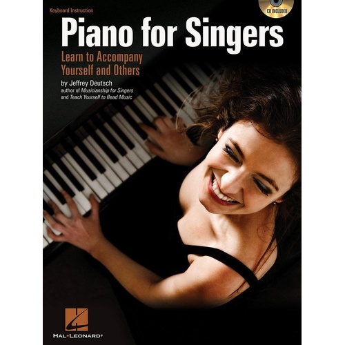 Piano for Singers Songbook by Hal Leonard, 64 Pages, Includes Audio Examples, Piano Accompaniment, Multi-functional Playback+ Features