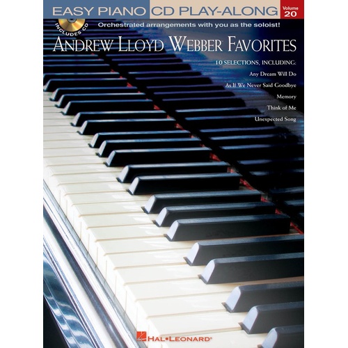 Andrew Lloyd Webber Favorites Easy Piano Play Al (Softcover Book/CD)