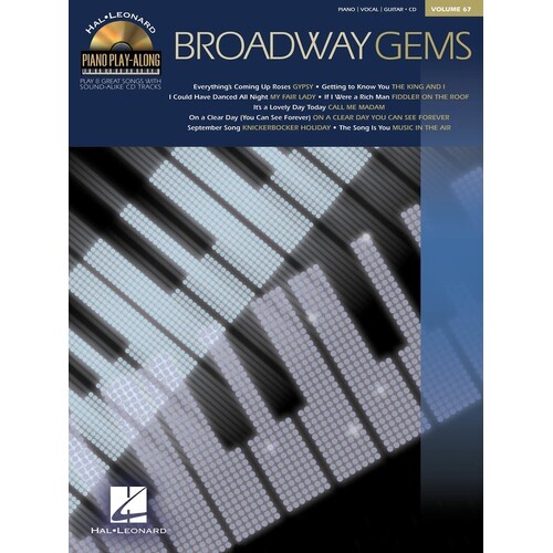 Broadway Gems Piano Play Along Book/CD V67 (Softcover Book/CD)
