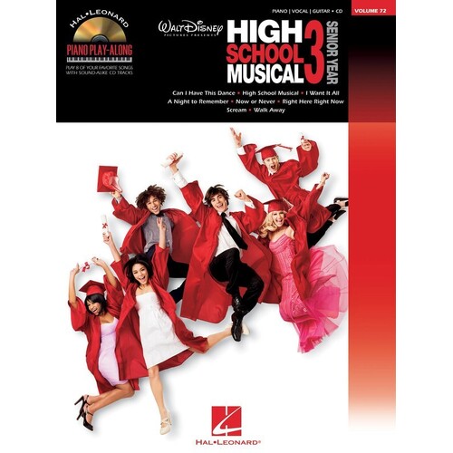 High School Musical 3 Piano Play Along V72 Book/CD (Softcover Book/CD)
