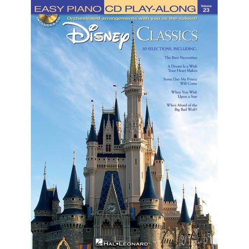 Disney Classics Easy Piano Play Along V23 Book/CD (Softcover Book/CD)