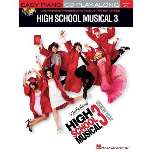 High School Musical 3 Easy Piano Play-Along Book/CD V25