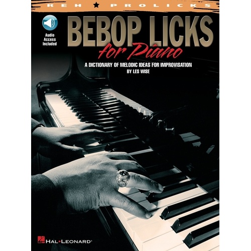 Bebop Licks For Piano Book/CD (Softcover Book/CD)