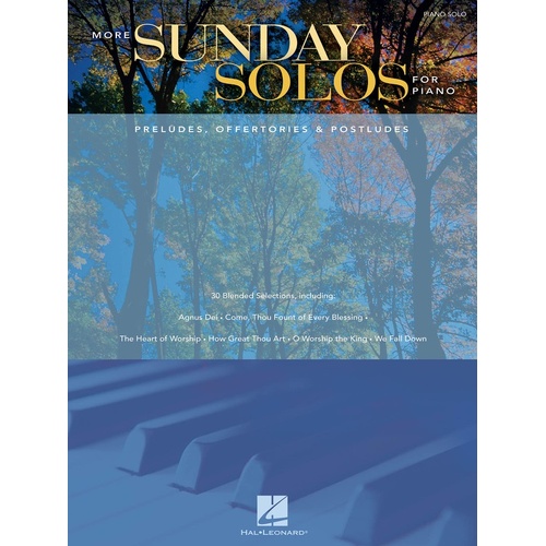 More Sunday Solos For Piano (Softcover Book)