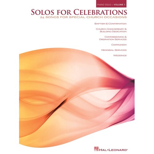 Solos For Celebrations Vol 1 Piano Solos (Softcover Book)