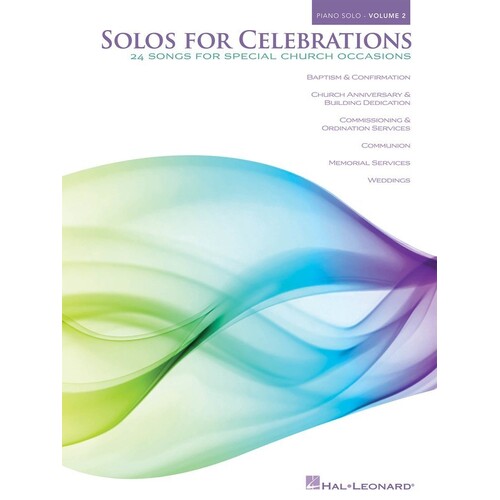 Solos For Celebrations Volume 2 Piano Solo (Softcover Book)