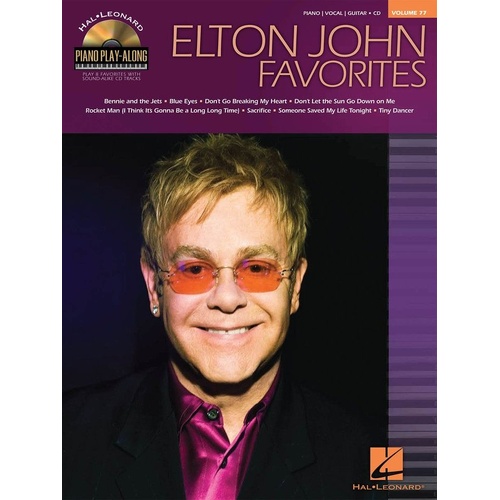 Elton John Favorites Piano Play-Along Volume 77 with CD