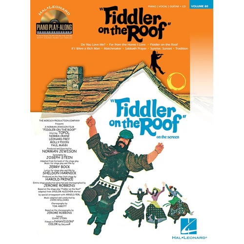 Fiddler On The Roof Piano Play Along Book/CD V80 (Softcover Book/CD)