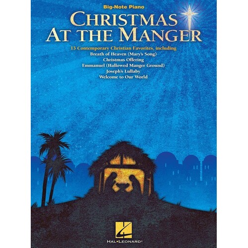 Christmas At The Manger Big Note Piano (Softcover Book)