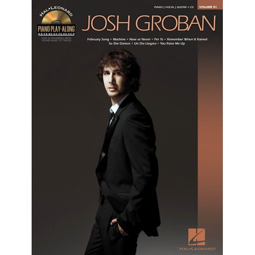 Josh Groban Piano Play Along V81 Book/CD (Softcover Book/CD)