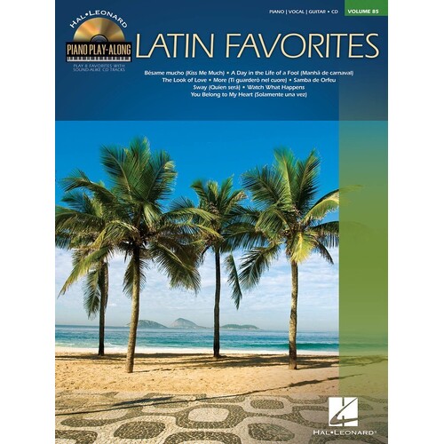Latin Favorites Piano Play Along V85 Book/CD (Softcover Book/CD)