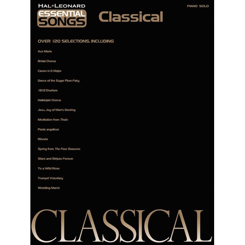 Essential Songs Classical Piano Solo (Softcover Book)
