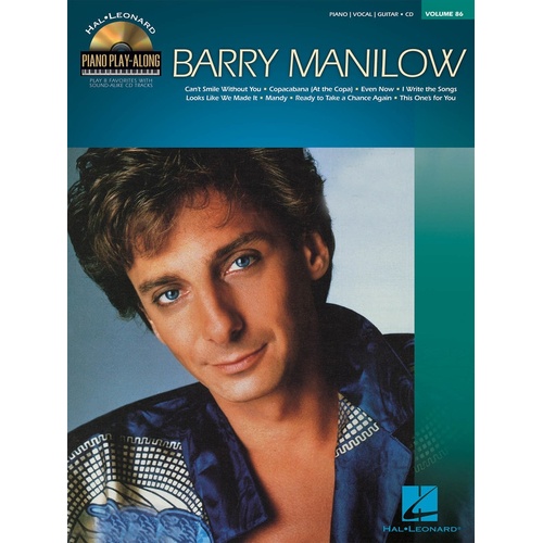 Barry Manilow Piano Playalong V86 Book/CD (Softcover Book/CD)