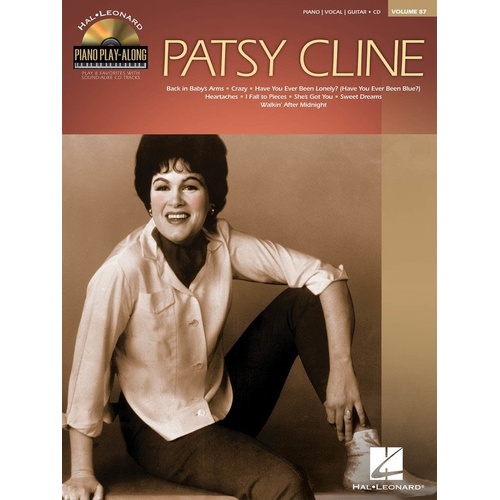 Patsy Cline Piano Play-Along V87 BK/CD - 8 Songs with CD Accompaniments