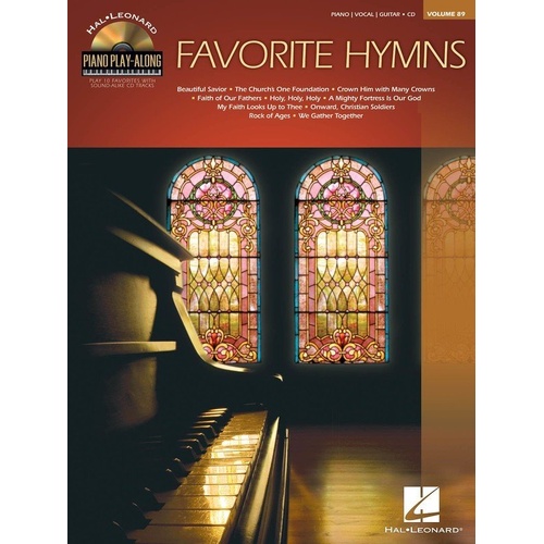 Favorite Hymns Piano Play-Along Book/CD V89