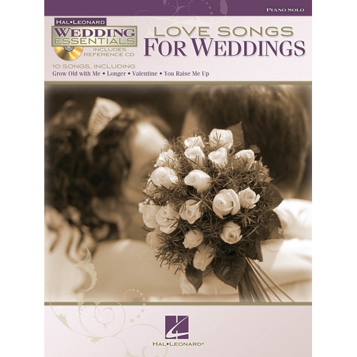 Love Songs For Weddings Piano Solo Book/CD (Softcover Book/CD)