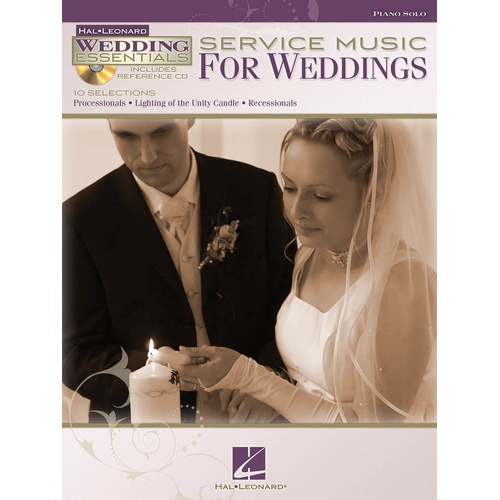 Service Music For Weddings Piano Solo Book/CD (Softcover Book/CD)