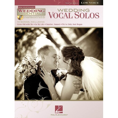 Wedding Vocal Solos Low Voice Book/CD (Softcover Book/CD)