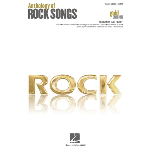 Anthology Of Rock Songs Gold Edition PVG (Softcover Book)