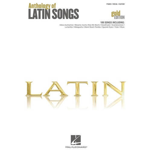 Anthology Of Latin Songs Gold Edition PVG (Softcover Book)