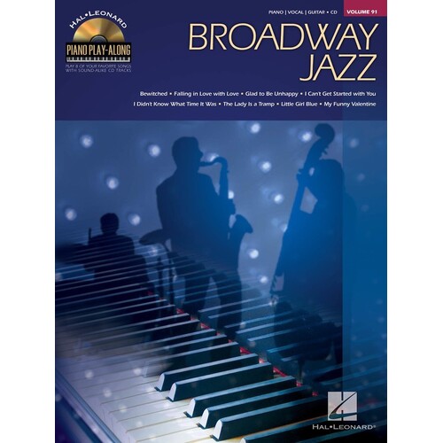 Broadway Jazz Piano Play Along Book/CD V91 (Softcover Book/CD)
