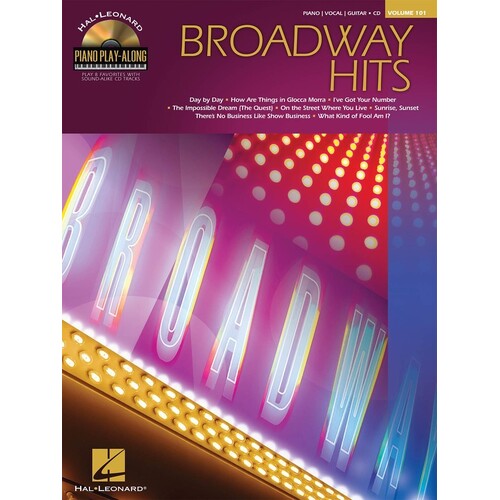 Broadway Hits Piano Play Along Book/CD V101 (Softcover Book/CD)