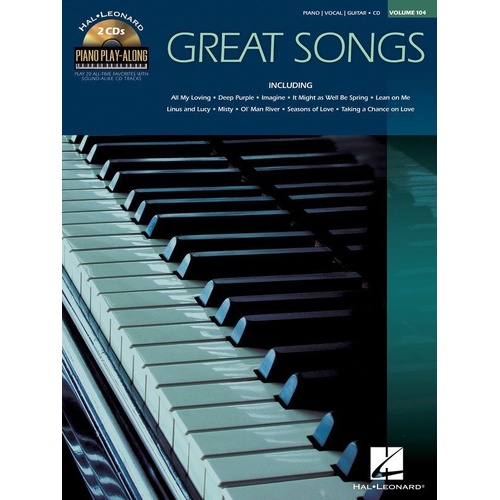 Great Songs Piano Play-Along Book/CD V104 by Hal Leonard
