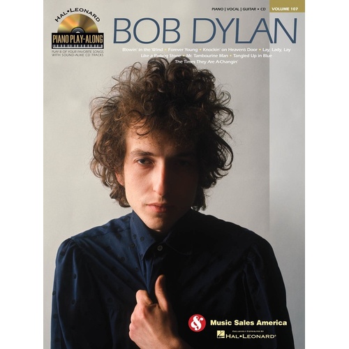Bob Dylan Piano Play Along Book/CD V107 (Softcover Book/CD)