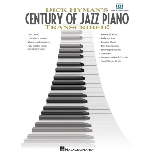 Dick Hyman's Century of Jazz Piano - Transcribed Book with DVD