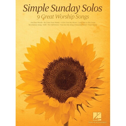 Simple Sunday Piano Solos (Softcover Book)