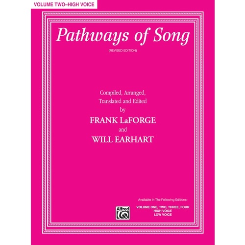 Pathways Of Song Volume 2 Book/CD High