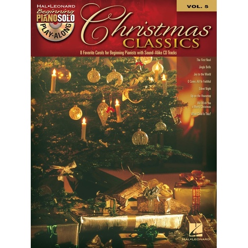Christmas Classics Beg Piano Play Along Book/CD V5 (Softcover Book/CD)