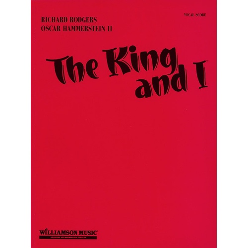 King And I Vocal Score (Softcover Book)